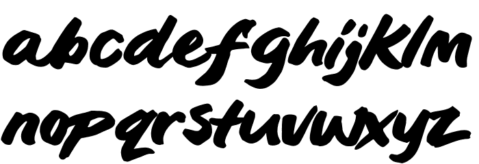 Blankit Font LOWERCASE