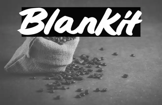 Blankit Font examples
