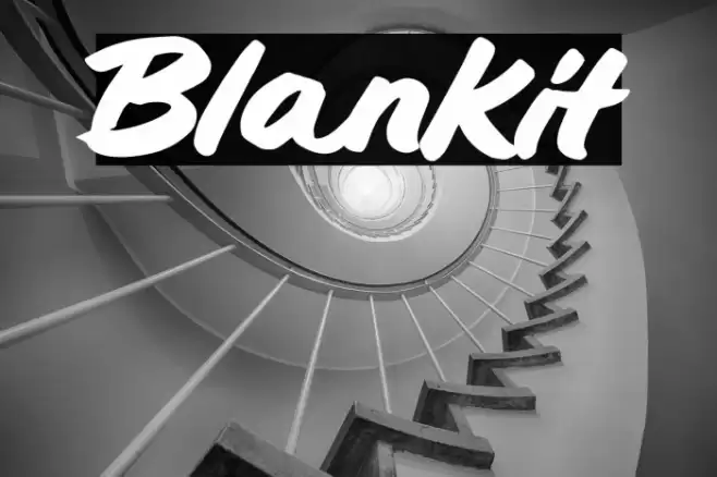 Blankit Font examples