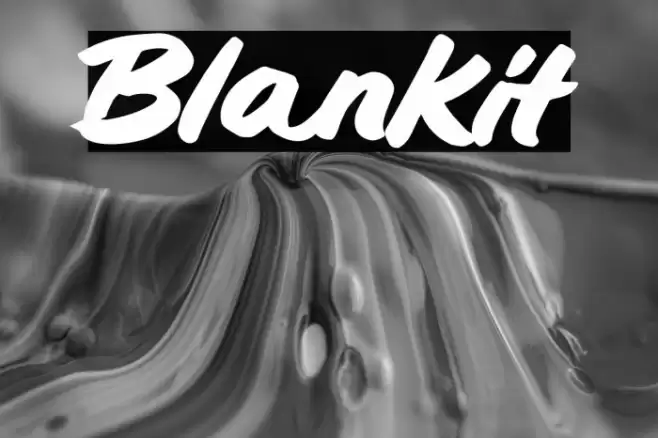 Blankit Font examples