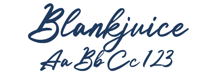 Blankjuice Font Preview