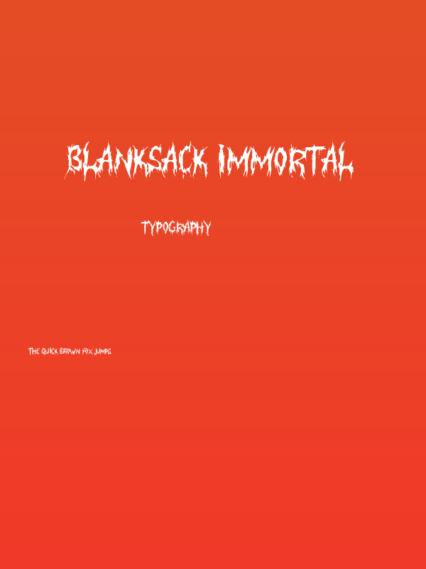 Blanksack Immortal Poster