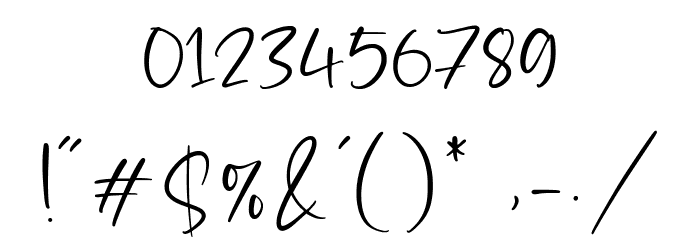 Blankside Font OTHER CHARS