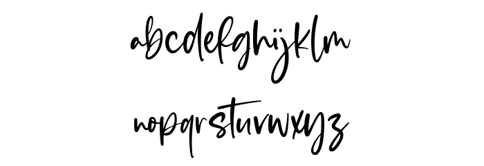 Blankside Font LOWERCASE