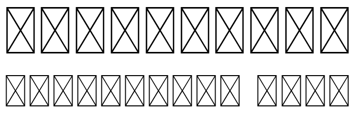 Blankspot Demo フォント その他の文字