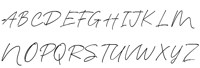 Blante Panama Script DEMO Regular フォント その他の文字