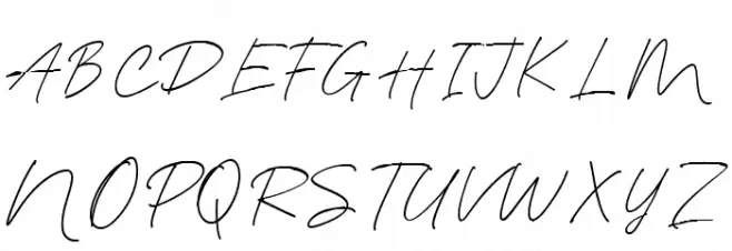 Blante Panama Script DEMO Regular Шрифта ВЕРХНИЙ