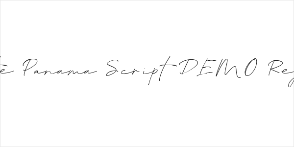 Blante Panama Script DEMO Regular Logo