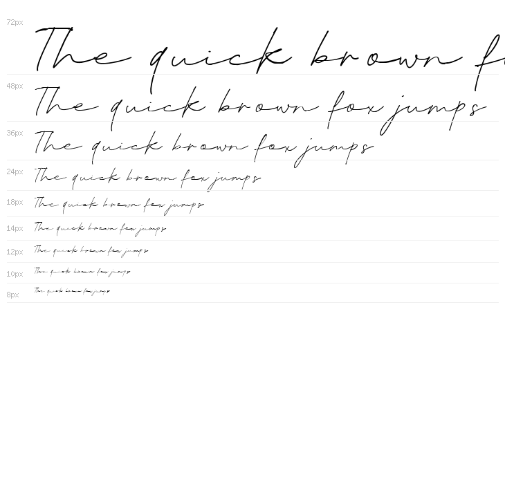 Blante Panama Script DEMO Regular Waterfall