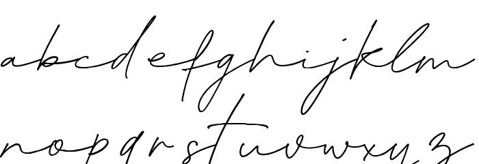 Blante Panama Script DEMO Regular フォント 小文字
