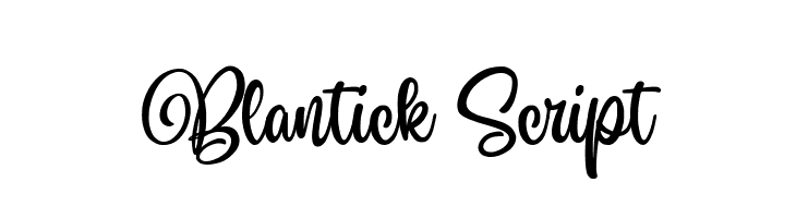 Blantick Script  لخطوط تنزيل