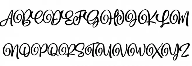 Blantick Script Schriftart Groß