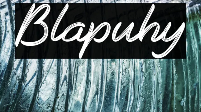 Blapuhy Example 1