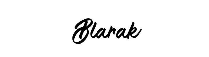 Blarak  フリーフォントのダウンロード