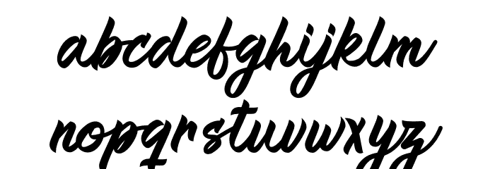 Blarak Font LOWERCASE