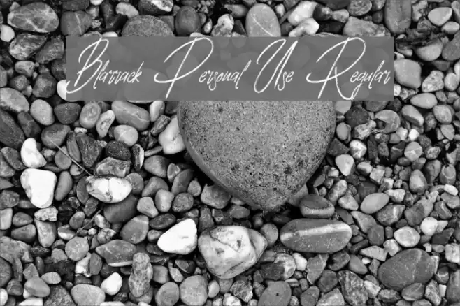 Blarrack Personal Use Regular Font examples