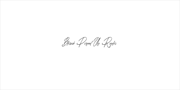 Blarrack Personal Use Regular Logo