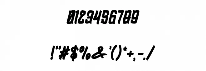 Blarrack Sans Personal Use Heavy Font OTHER CHARS