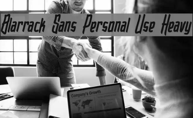 Blarrack Sans Personal Use Heavy Font examples