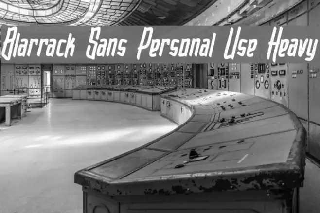 Blarrack Sans Personal Use Heavy Font examples