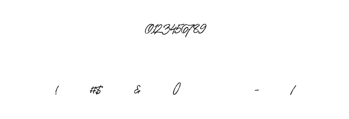 BlarrackPersonalUse-Regular Font OTHER CHARS