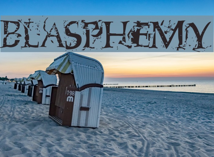 Blasphemy Font examples