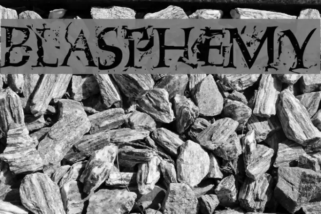 Blasphemy フォント examples