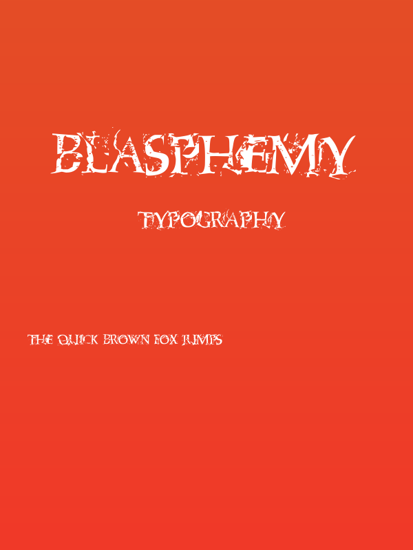 Blasphemy Poster