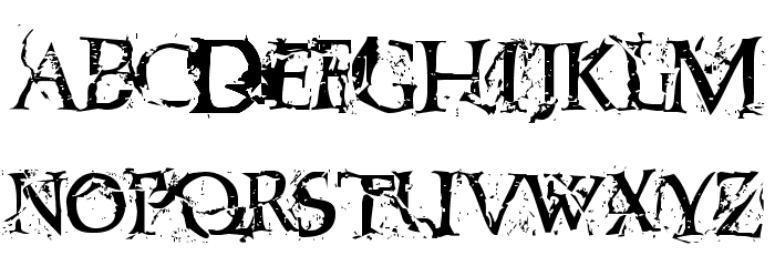 Blasphemy Font LOWERCASE