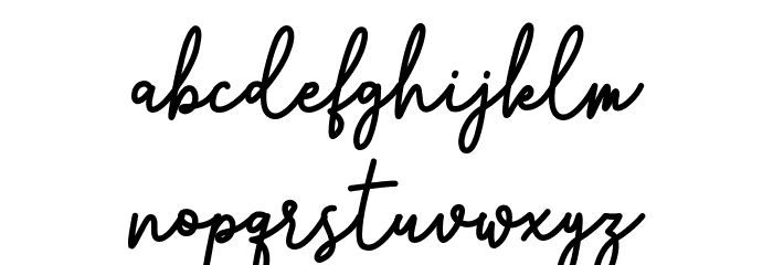 Blassville Font LOWERCASE