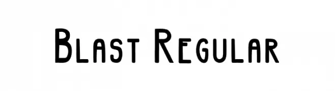 Blast Regular  フリーフォントのダウンロード