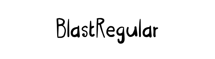 Blast Regular  नि: शुल्क फ़ॉन्ट्स डाउनलोड