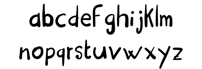 Blast Regular Font LOWERCASE
