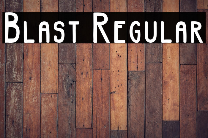 Blast Regular Example 1