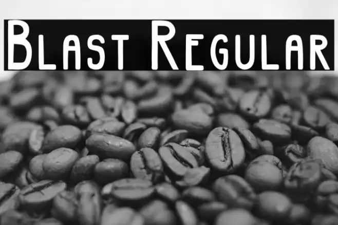 Blast Regular Font examples