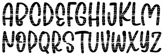 Blaster Easter Ornament Schriftart Groß
