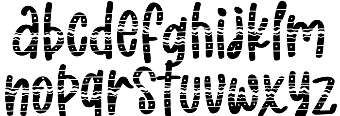 Blaster Easter Ornament Font LOWERCASE