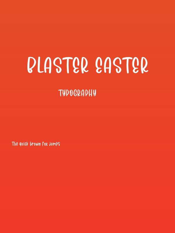 Blaster Easter Poster
