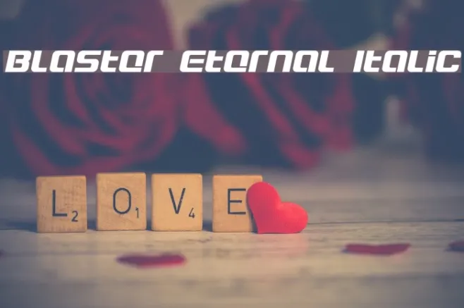Blaster Eternal Italic Example 3