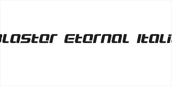 Blaster Eternal Italic Logo