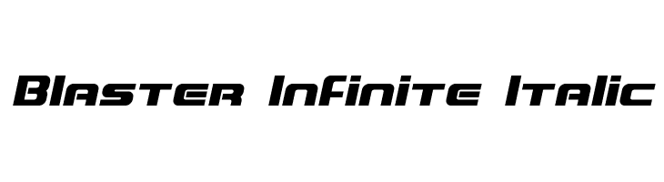 Blaster Infinite Italic Font