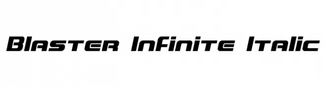 Blaster Infinite Italic  नि: शुल्क फ़ॉन्ट्स डाउनलोड