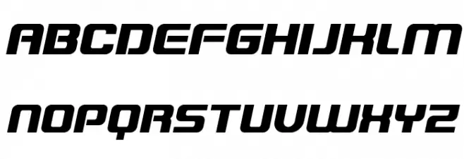 Blaster Infinite Italic Шрифта ВЕРХНИЙ