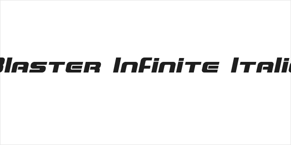 Blaster Infinite Italic Logo