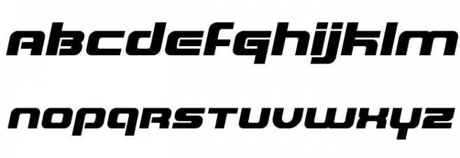 Blaster Infinite Italic Fonte MINÚSCULAS
