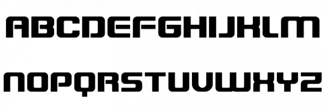 Blaster Infinite Schriftart Groß