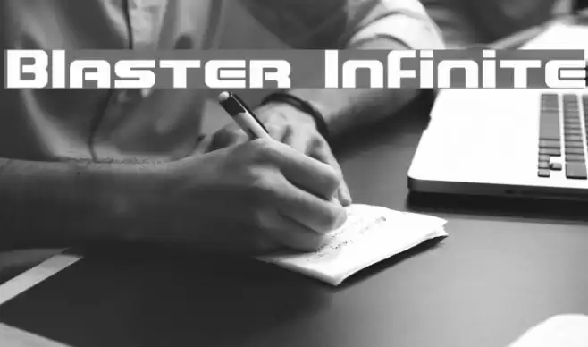 Blaster Infinite Font examples