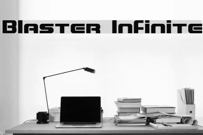 Blaster Infinite Font examples