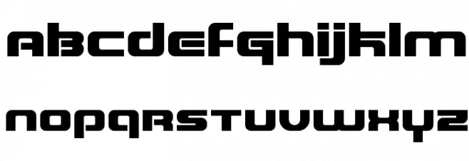 Blaster Infinite Font LOWERCASE
