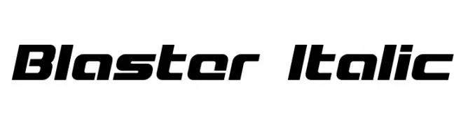Blaster Italic  font caratteri gratis